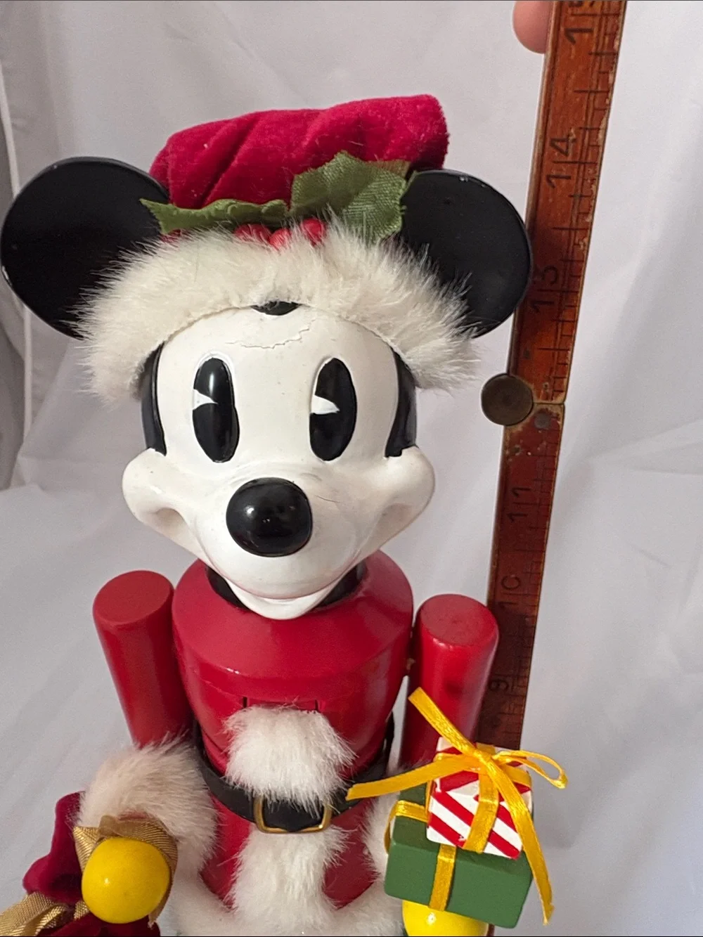 Disney Brand Wooden Mickey Mouse Nutcracker and Countdown to Christmas